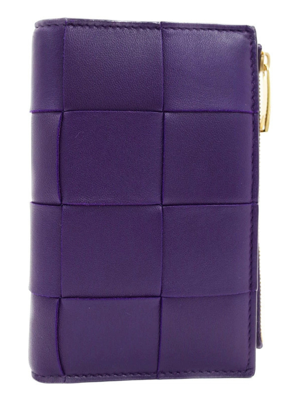Bottega Veneta Intrecciato Bi fold Zipper Wallet Short